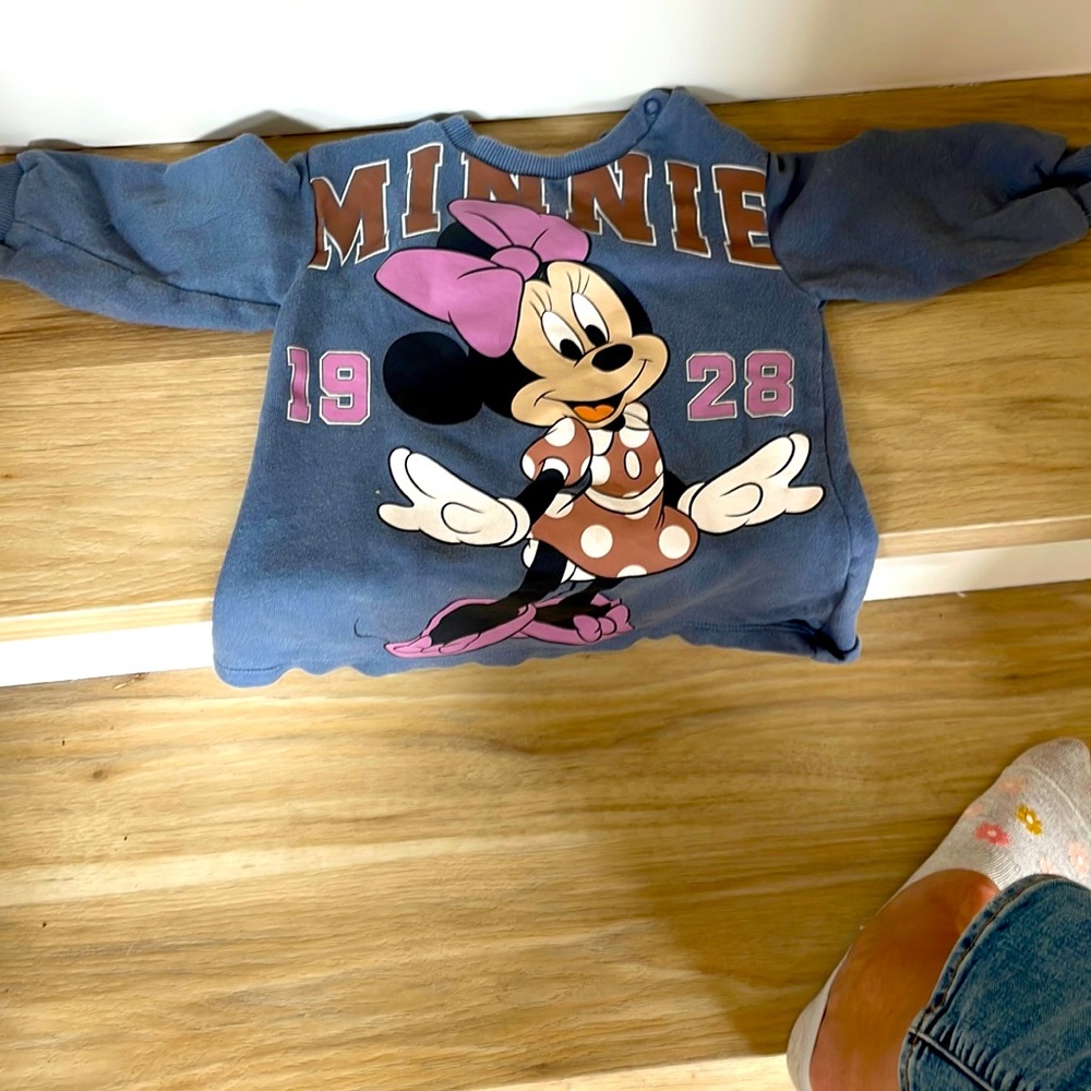 Minnie toddler baby girl sweatshirt 9m